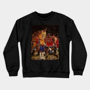 Magic Johnson vs Michael Jordan, NBA Finals Crewneck Sweatshirt